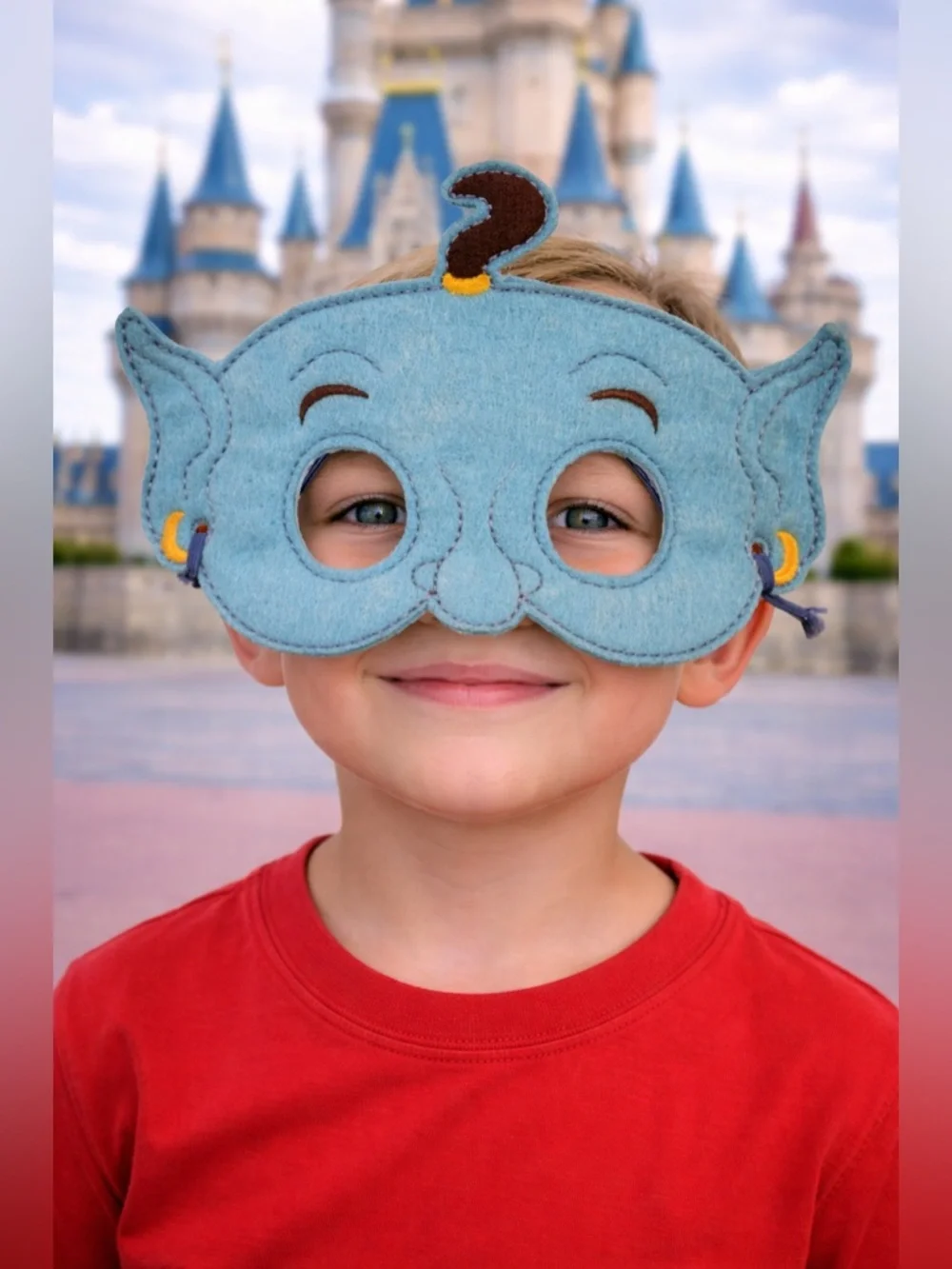 Soft Fabric Character Genie Children's Play Mask